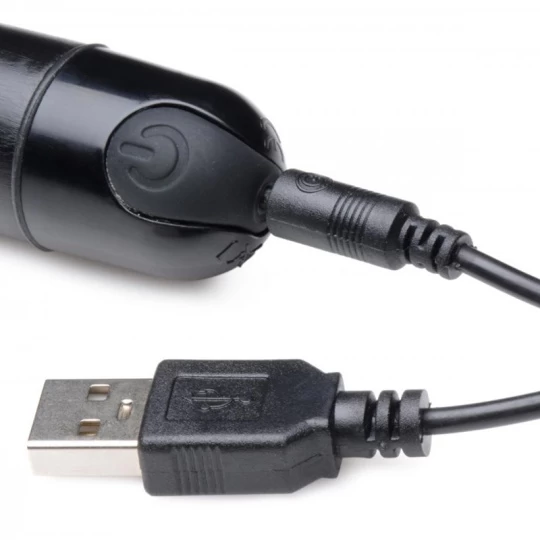 XR Brands 10X Slim Metallic Bullet Black 2 XR Brands 10X Slim Metallic Bullet Black – Image 2