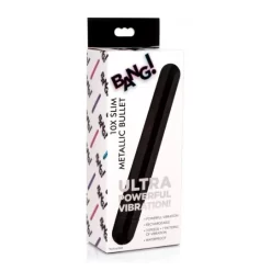 XR Brands 10X Slim Metallic Bullet Black 7 XR Brands 10X Slim Metallic Bullet Black -Magasin discount de jouets sexuels 10x slim metallic bullet black 3