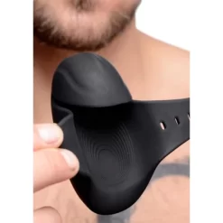 XR Brands 8X Vibrating Silicone Penis Sleeve -Magasin discount de jouets sexuels 12x silicone beaded prostate vib 5