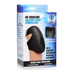 XR Brands 8X Vibrating Silicone Penis Sleeve -Magasin discount de jouets sexuels 12x silicone beaded prostate vib 7