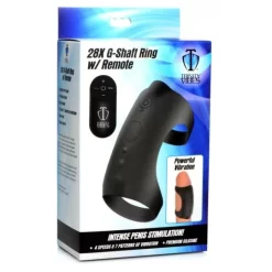 XR Brands 28X G-Shaft Silicone Cock Ring With Remote -Magasin discount de jouets sexuels 28x g shaft silicone cock ring with remote 2