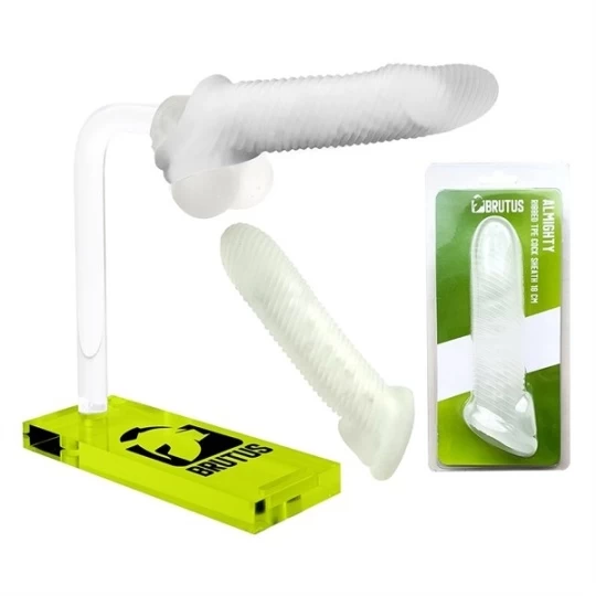 Almighty étui Pénien Annelé 18 Cm 1 Almighty étui Pénien Annelé 18 Cm