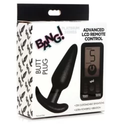 XR Brands BANG Butt Plug Télécommande LCD 11 XR Brands BANG Butt Plug Télécommande LCD -Magasin discount de jouets sexuels bg platinum series butt plug with remote control 5