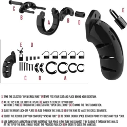 Cage De Chasteté Silicone Model 09 -Magasin discount de jouets sexuels cage de chastete mancage 09 6