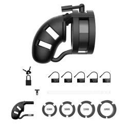 Cage De Chasteté Silicone Model 18 Ballsplitter -Magasin discount de jouets sexuels cage de chastete silicone model 18 ballsplitter 2