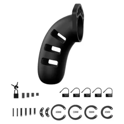 Cage De Chasteté Silicone Model 21 -Magasin discount de jouets sexuels cage de chastete silicone model 21 2