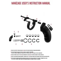 Cage De Chasteté Silicone Model 21 -Magasin discount de jouets sexuels cage de chastete silicone model 21 5