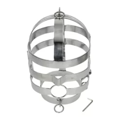 Cage De Tête En Acier -Magasin discount de jouets sexuels cage de tete en acier 3