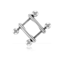 Clamp With Two End Ball - Stainless Steel