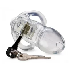 XR Brands Clear Captor Chastity Cage Transparente Sans Cadenas