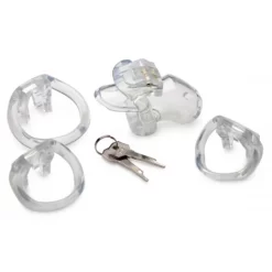 XR Brands Clear Captor Chastity Cage Transparente Sans Cadenas -Magasin discount de jouets sexuels clear captor chastity cage l 5