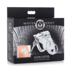 XR Brands Clear Captor Chastity Cage Transparente Sans Cadenas -Magasin discount de jouets sexuels clear captor chastity cage l 9