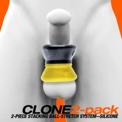Oxballs CLONE 2 Pack Stacking-stretch Ballstretchers -Magasin discount de jouets sexuels clone 2 pack stacking stretch ballstretchers 11