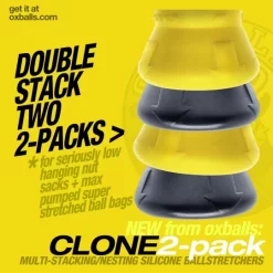 Oxballs CLONE 2 Pack Stacking-stretch Ballstretchers -Magasin discount de jouets sexuels clone 2 pack stacking stretch ballstretchers 12