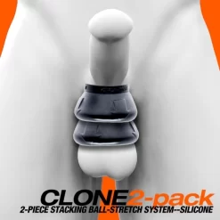 Oxballs CLONE 2 Pack Stacking-stretch Ballstretchers -Magasin discount de jouets sexuels clone 2 pack stacking stretch ballstretchers 14