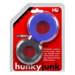 Cog 2-size C-ring Pack Cobalt Noir -Magasin discount de jouets sexuels cog 2 size c ring pack cobalt noir 4