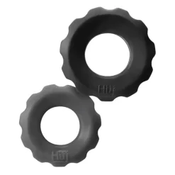 Cog 2-size C-ring Pack Noir Gris 12 Cog 2-size C-ring Pack Noir Gris -Magasin discount de jouets sexuels cog 2 size c ring pack noir gris 4