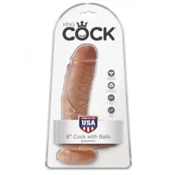 Gode KING COCK 8" 20cm Tan