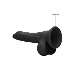 Gode Ventouse Réaliste Avec Testicules 18.6cm -Magasin discount de jouets sexuels gode ventouse realiste avec testicules 186cm 5