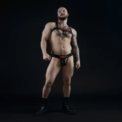 Harnais élastique Avec Bretelles Pour Jockstrap -Magasin discount de jouets sexuels harnais elastique avec bretelles pour jockstrap 3