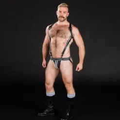 Harnais Hunter Blanc -Magasin discount de jouets sexuels harnais hunter blanc 4