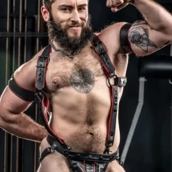 Harnais Hunter Rouge -Magasin discount de jouets sexuels harnais hunter rouge 2