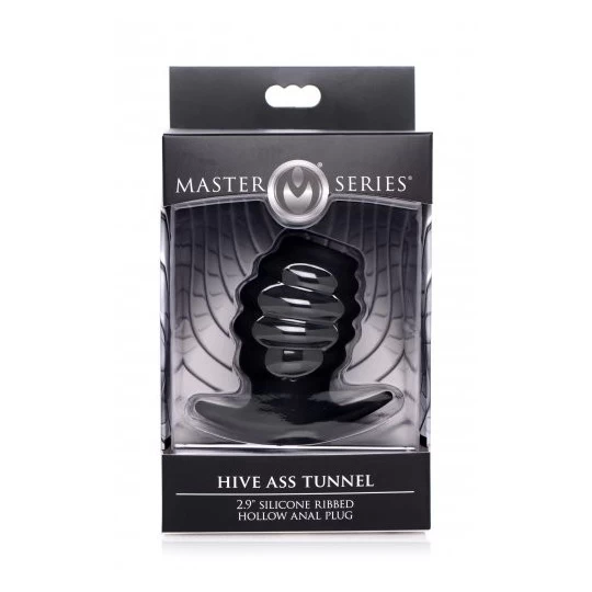 Master Series Hive Ass Tunnel Ribbed Hollow Plug 3 Tailles 5 Master Series Hive Ass Tunnel Ribbed Hollow Plug 3 Tailles – Image 5