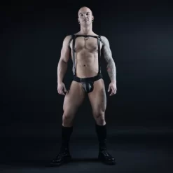Jockstrap Avec Pochette En Cuir -Magasin discount de jouets sexuels jockstrap avec pochette en cuir 7