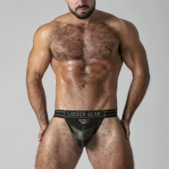 Jockstrap Front Opening Khaki