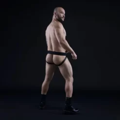 Jockstrap Lanières Et Pochette En Cuir -Magasin discount de jouets sexuels jockstrap lanieres et pochette en cuir 5
