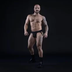 Jockstrap Lanières Et Pochette En Cuir -Magasin discount de jouets sexuels jockstrap lanieres et pochette en cuir 6