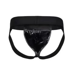 Jockstrap Vinyle Logo Jaune -Magasin discount de jouets sexuels jockstrap vinyle logo jaune 2