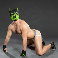 K9 Cagoule Neoprene Vert Lime -Magasin discount de jouets sexuels k9 cagoule neoprene vert lime 4