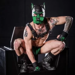 K9 Cagoule Neoprene Vert/hunt -Magasin discount de jouets sexuels k9 cagoule neoprene verthunt 4