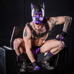 K9 Cagoule Neoprene Violet -Magasin discount de jouets sexuels k9 cagoule neoprene violet 2