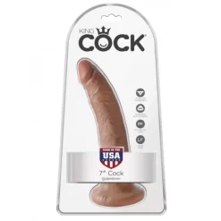 KING COCK 7" 18cm Tan