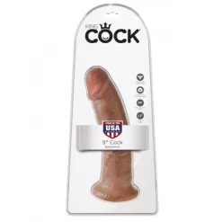 KING COCK 9" 23cm Tan