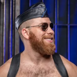 Leather Garrison Cap -Magasin discount de jouets sexuels leather garrison cap 2