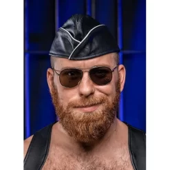 Leather Garrison Cap -Magasin discount de jouets sexuels leather garrison cap 6