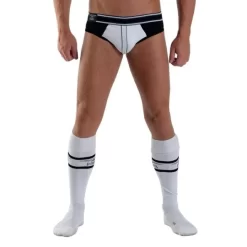 Mister B URBAN Chaussettes De Football Blanc