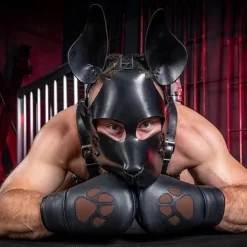 Moufles De Puppy Cuir K9 Marron