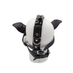 Mister B Mr B Leather Pig Head Harness Black -Magasin discount de jouets sexuels mr b leather pig head harness black 2