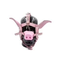 Magasin discount de jouets sexuels -Magasin discount de jouets sexuels mr b leather pig head harness pink 1