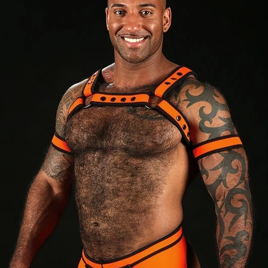 Neo Bold Bulldog Harness Orange 1 Neo Bold Bulldog Harness Orange