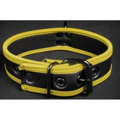 Néo Puppy Collar Noir Jaune -Magasin discount de jouets sexuels neo puppy collar noir jaune 2