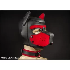 Néo Puppy Collar Noir Rouge