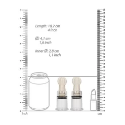 Nipple Suction Set Medium - Transparent -Magasin discount de jouets sexuels nipple suction set medium transparent 3