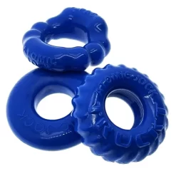 Oxballs OX BONEMAKER Pack De 3 Cockrings Bleus