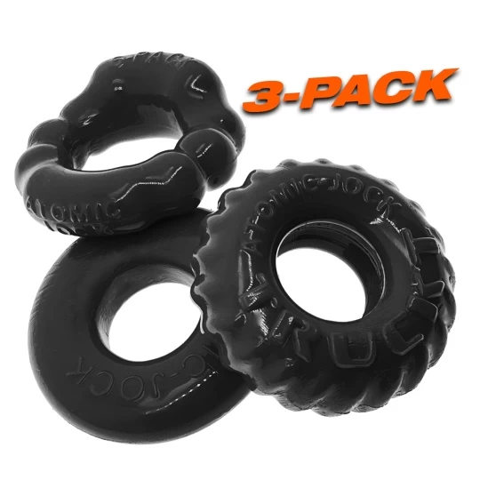 Oxballs OX BONEMAKER Pack De 3 Cockrings Noirs 5 Oxballs OX BONEMAKER Pack De 3 Cockrings Noirs – Image 5