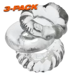 Oxballs OX BONEMAKER Pack De 3 Cockrings Transparents -Magasin discount de jouets sexuels ox bonemaker pack de 3 cockrings transparents 3